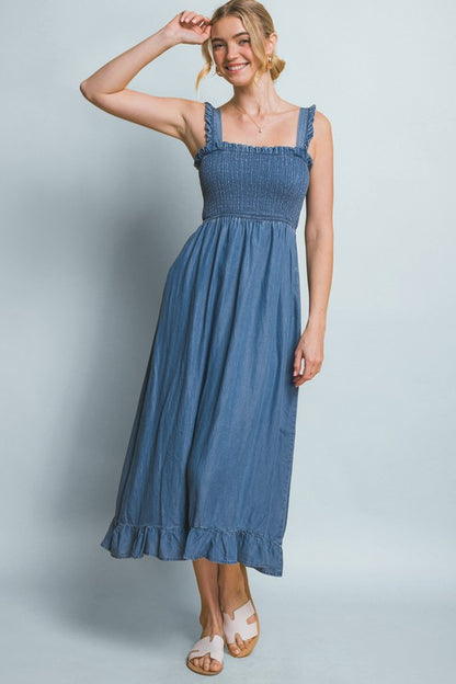 Denim Midi Dress
