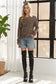 Long Sleeve Leopard Print Sweater