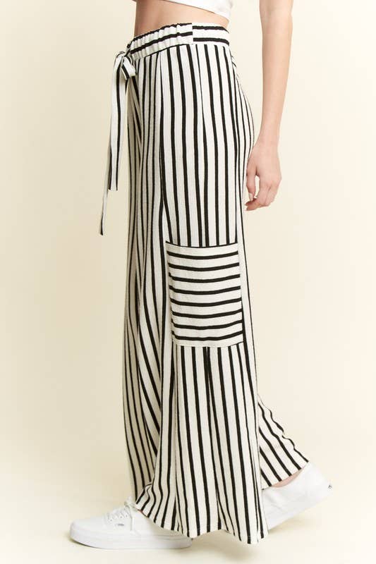 Striped Wide Leg Pants
