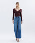 ✨ High Rise Studded Wide Leg Jeans – Lightly Distressed ✨