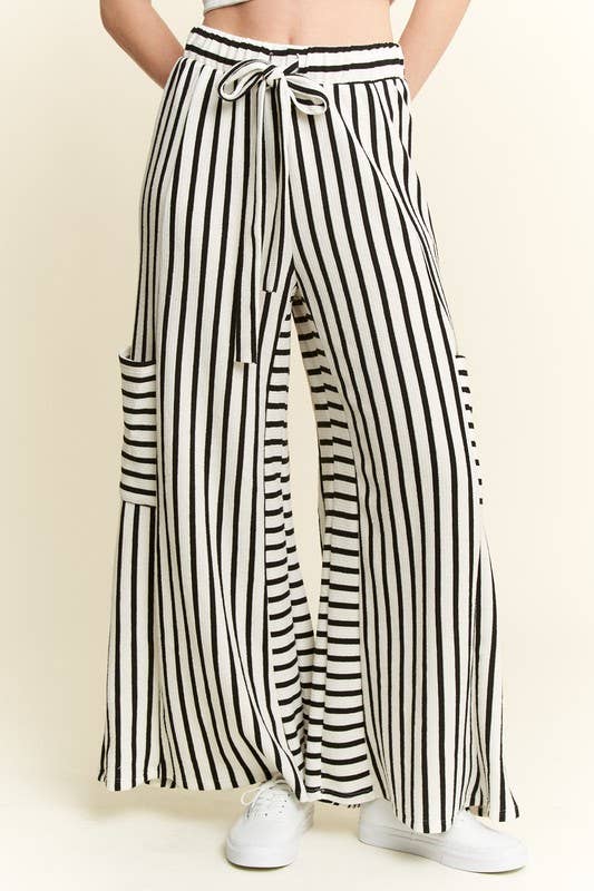 Striped Wide Leg Pants