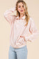 Floral Ribbed Quarter Zip