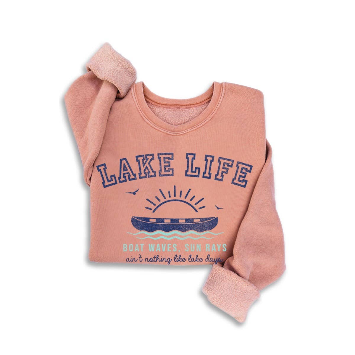 Peachy Lake Days Sweatshirt