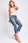High Rise Cropped Kick Flare Jeans
