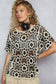 Short Sleeve Crochet Knit Top