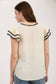 Woven Top with Short Layered Ruffle Sleeves