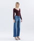 ✨ High Rise Studded Wide Leg Jeans – Lightly Distressed ✨