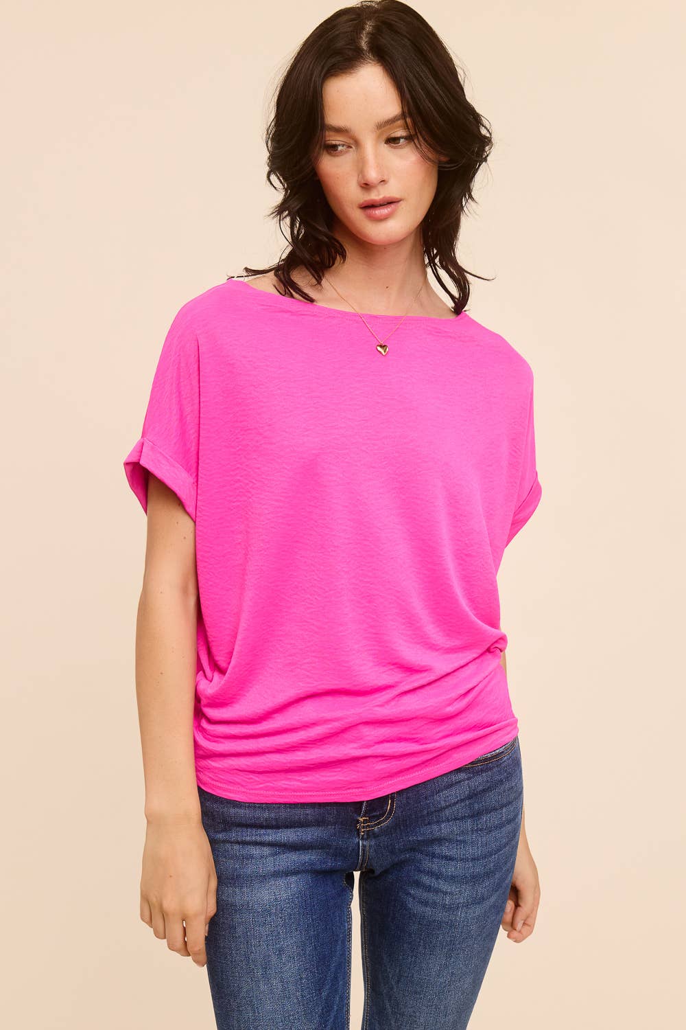 Relaxed Dolman Sleeve Top