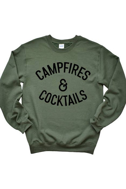 Campfire and Cocktails Sweatshirt