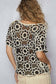 Short Sleeve Crochet Knit Top