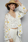 Daisy Crochet V-Neck Tie-Front Cardigan