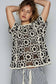 Short Sleeve Crochet Knit Top