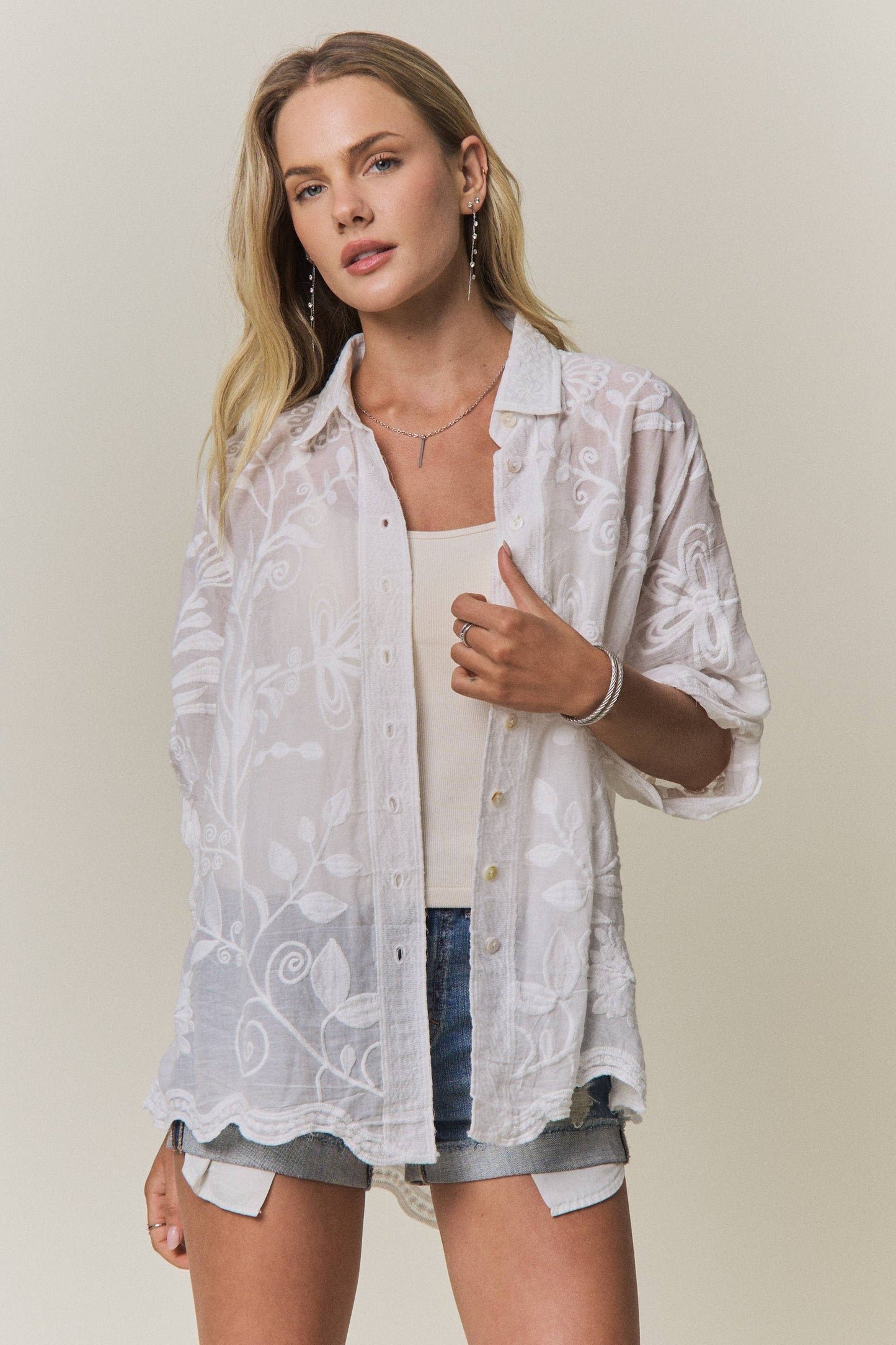 Wildflower Wanderer Embroidered Top