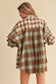 Spliced Patchwork Oversized Flannel Shirt