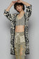 V-Neck Long Sleeve Crochet Knit Weave Cardigan
