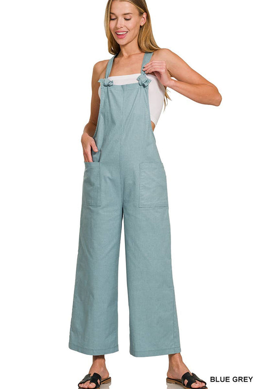 Woven Knot Strap Overalls