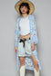 V-Neck Long Sleeve Crochet Knit Weave Cardigan