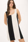 Sleeveless Wide Stripe Mini Dress