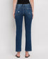MID RISE ANKLE SLIM STRAIGHT JEANS