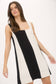 Sleeveless Wide Stripe Mini Dress