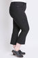 Curvy Hyperstretch Cropped Kick Flare Pants in Black