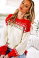 Red & White Fair Isle Cozy Knitted Sweater