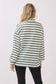 Striped Half-Zip Knit Pullover