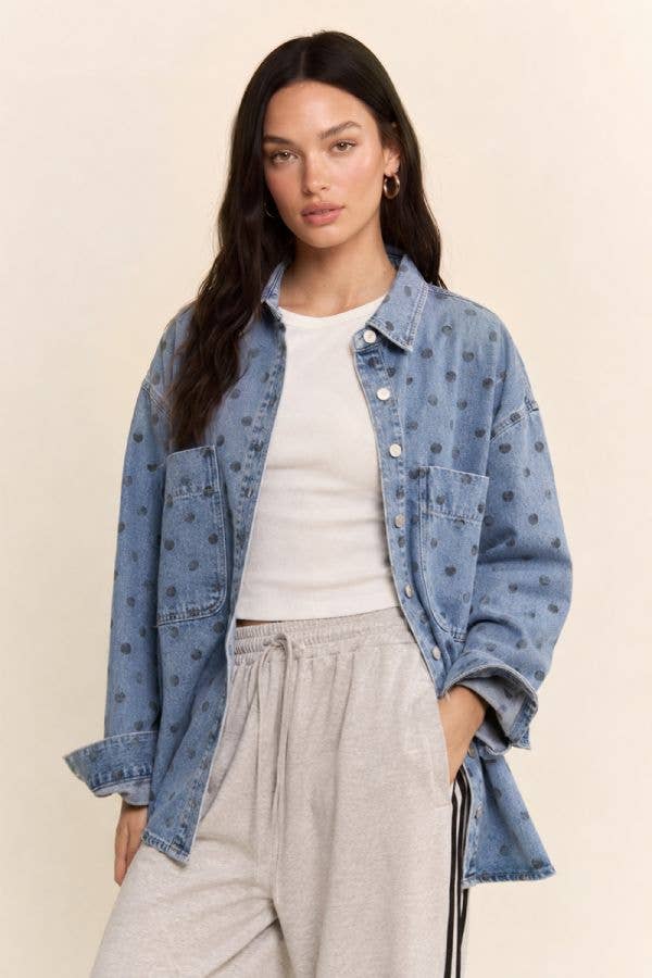 Dot's the Point Denim Jacket