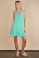 V-Neck Knit Mini Dress
