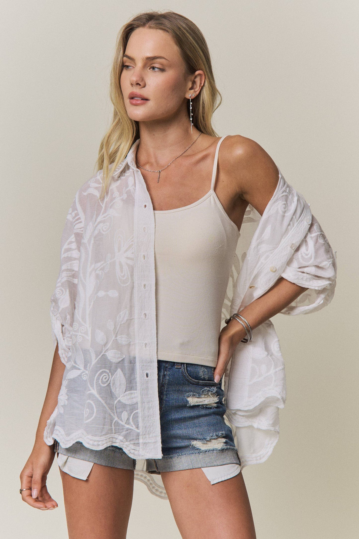 Wildflower Wanderer Embroidered Top