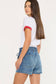Paper Bag Denim Shorts
