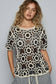 Short Sleeve Crochet Knit Top