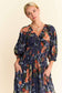 Floral Printed Smocked Waist Maxi Dress