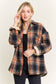 Plaid Sherpa-Lined Button Down Shacket