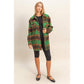 Fuzzy Mohair-Look Plaid Shacket