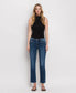 MID RISE ANKLE SLIM STRAIGHT JEANS