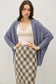Dolman Sleeve Open Front Cardigan