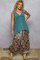 Sleeveless V-Neck Babydoll Knit Top