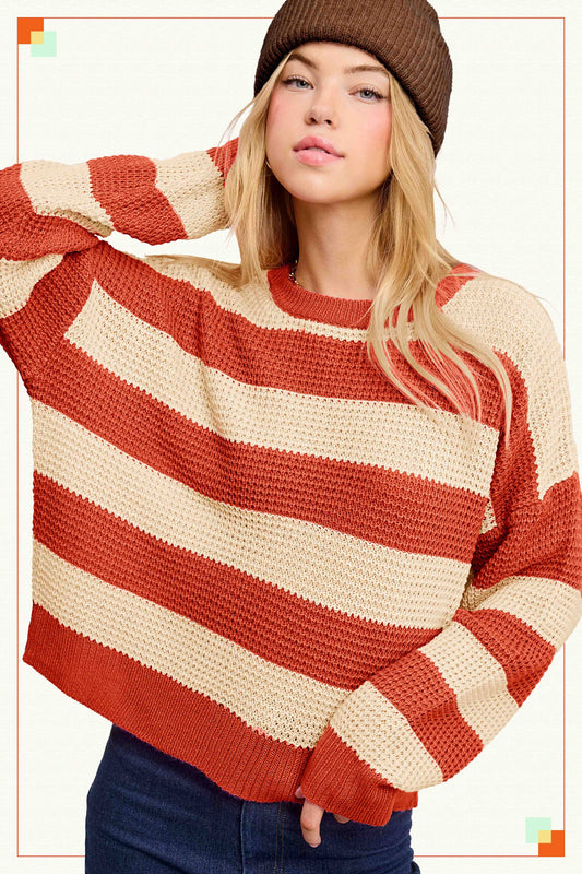 Striped Pullover Sweater