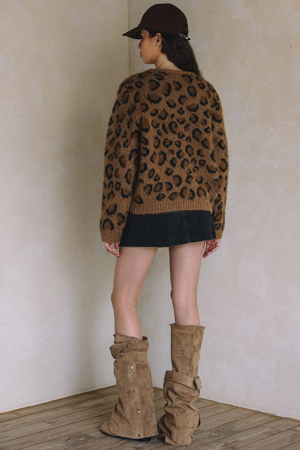 Wild About You Leopard Button-Down Sweater