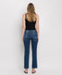 MID RISE ANKLE SLIM STRAIGHT JEANS