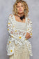Daisy Crochet V-Neck Tie-Front Cardigan