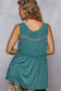 Sleeveless V-Neck Babydoll Knit Top