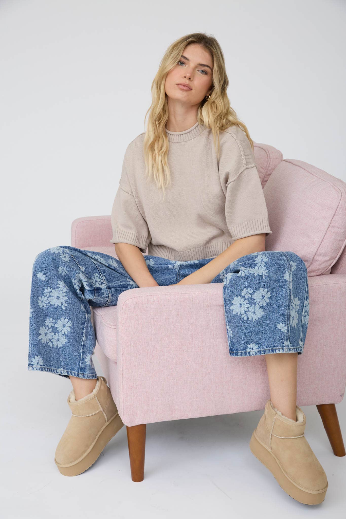 Simply Styled Exposed Seam Sweater