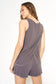 Grey Modal Contrast Shorts
