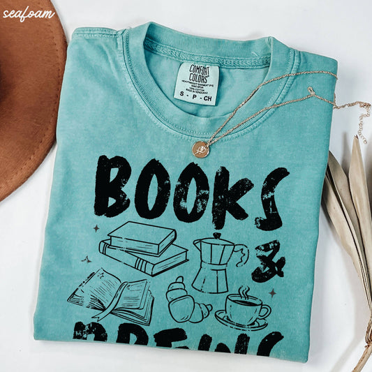 Books & Brews Coffee Tee