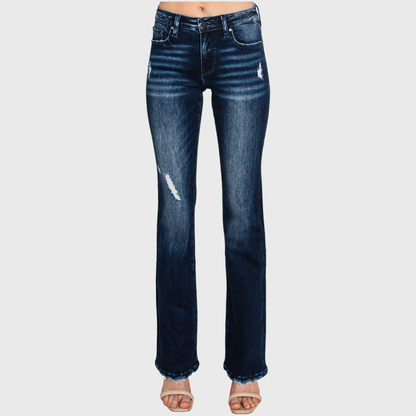 MID RISE STRETCH CLASSIC BOOTCUT JEANS