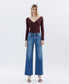 ✨ High Rise Studded Wide Leg Jeans – Lightly Distressed ✨