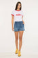 Paper Bag Denim Shorts
