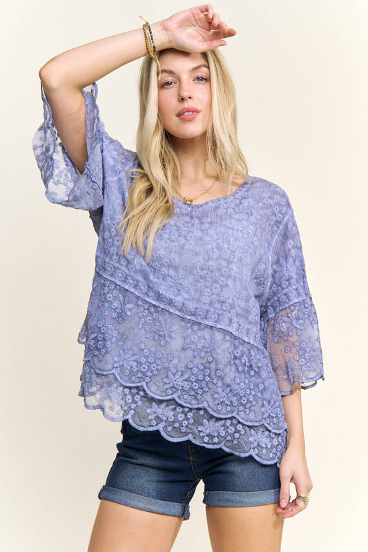 Wildflower Whimsy Lace Blouse